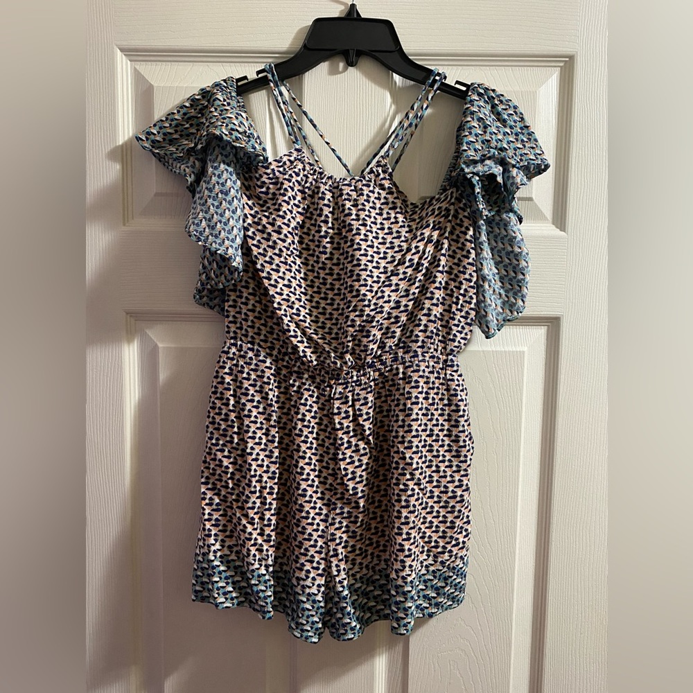 Anthropologie Elevenses Romper Multicolor Shorts are size XS.
